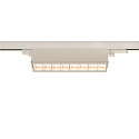 LED 3-Phasen Strahler SIGHT MOVE DALI, IP20, 45cm, mit Raster, CRi >90, schwenkbar, DALI dimmbar, 26W 3000K 2700lm 75°, weiß