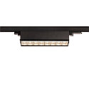 LED 3-Phasen Strahler SIGHT MOVE DALI, IP20, 45cm, mit Raster, CRi >90, schwenkbar, DALI dimmbar, 26W 4000K 3100lm 75°, schwarz