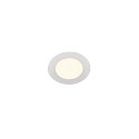 LED Ceiling recessed luminaire SENSER 12 DL, round, 6W, 470lm, IP20, white, 4000K