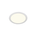 LED Ceiling recessed luminaire SENSER 24 DL, round, 12,5W, 1200lm, IP20, white, 4000K