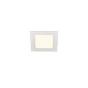 LED Ceiling recessed luminaire SENSER 12 DL, square, 6W, 440lm, IP20, white, 4000K