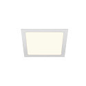 LED Ceiling recessed luminaire SENSER 24 DL, square, 12,5, 1200lm, IP20, white, 4000K