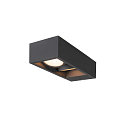 LED Au�enwandleuchte ESKINA FRAME WL DOUBLE CCT, IP65 IK06, 27W 3000/4000K 95�/95�, verstellbar, anthrazit, lange Variante