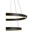 SLV LED Pendelleuchte ONE DOUBLE PHASE, Up/Down, � 60cm, 35W 2700/3000K (CCT) 1270lm 130�, CRi >90, schwarz