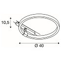 SLV 3-Phasen Leuchte ONE 40 TRACK DALI, 15,2W, 3000K, 650lm, wei�