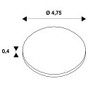 SLV Diffusor f�r NUMINOS M Leuchte, IP20, Wabe