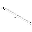 Zubeh�r f�r LED Strip GRAZIA 20 Abdeckung, IP20, 1,5m, flach, gefrostet, Kunststoff PC