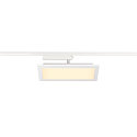 SLV 1-Phasen LED Fl�chen-Strahler PANEL TRACK, Eckig, 15x30cm, 230V / 450mA, 18W 3000K 1800lm, CRi >90, Wei�