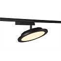 SLV LED 1-phase spot PANEL TRACK, round, 20cm, 18W, 3000K, black