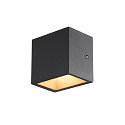 LED Au�enwandleuchte SITRA S WL SINGLE, IP44 IK05, 6.2W 3000/4000K (CCT Switch) 580/620lm 105�, anthrazit