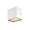LED Au�enwandleuchte SITRA S WL SINGLE, IP44 IK05, 6.2W 3000/4000K (CCT Switch) 580/620lm 105�, wei�