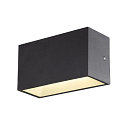 SLV LED Au�enwandleuchte SITRA M WL UP/DOWN, IP65 IK05, 20cm, 14W 3000/4000K (CCT Switch) 1700lm 2x95�, anthrazit