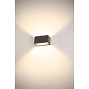 SLV LED Au�enwandleuchte SITRA M WL UP/DOWN, IP65 IK05, 20cm, 14W 3000/4000K (CCT Switch) 1700lm 2x95�, anthrazit