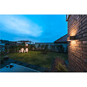 SLV LED Outdoor Wall luminaire SITRA M WL UP/DOWN, CCT switch 3000/4000K, rust coloured