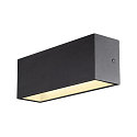 SLV LED Outdoor Wall luminaire SITRA L WL UP/DOWN, CCT switch, 3000/4000K, anthracite