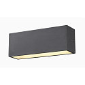 SLV LED Outdoor Wall luminaire SITRA L WL UP/DOWN, CCT switch, 3000/4000K, anthracite