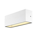 SLV LED Au�enwandleuchte SITRA L, UP/DOWN, IP65 IK03, 24W 3000/4000K (CCT Switch) 2800lm 2x105�, wei�