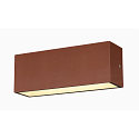 SLV LED Outdoor Wall luminaire SITRA L WL UP/DOWN, CCT switch, 3000/4000K, rust coloured