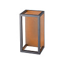 SLV Outdoor LED Wandleuchte QUADRULO WL, IP55 IK04, indirekt, durchverdrahtet, schaltbar, 7.4W 3000K 270lm, anthrazit