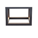 SLV Outdoor LED Deckenleuchte QUADRULO CL, indirekt, IP55 IK04, 7.5W 3000K 230lm, anthrazit