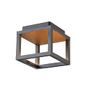 SLV Outdoor LED Deckenleuchte QUADRULO CL, indirekt, IP55 IK04, 7.5W 3000K 230lm, anthrazit