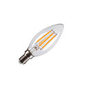 LED Leuchtmittel C35 E14, 4,2W, 2700K, CRI90, 320�, transparent