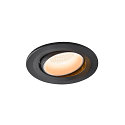 LED Ceiling recessed luminaire NUMINOS� MOVE S, 2700K, 20�, black/white