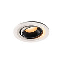 LED Ceiling recessed luminaire NUMINOS� MOVE S, 2700K, 20�, white/black