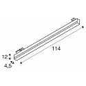 SLV 3-phase spot SIGHT TRACK DALI, CCT, white