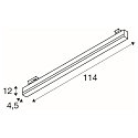 SLV 3-Phasen Strahler SIGHT TRACK, CCT, silber
