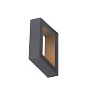 SLV LED Wall luminaire BOOKAT, 15W, 3000/4000K, anthracite
