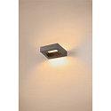 SLV LED Wall luminaire BOOKAT, 15W, 3000/4000K, anthracite