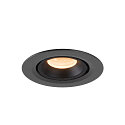 SLV LED Ceiling recessed luminaire NUMINOS� GIMBLE XS, 2700K, 55�, black