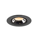 SLV LED Ceiling recessed luminaire NUMINOS� GIMBLE XS, 2700K, 55�, black/chrome