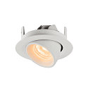 SLV LED Ceiling recessed luminaire NUMINOS� GIMBLE XS, 2700K, 20�, white