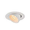 SLV LED Ceiling recessed luminaire NUMINOS� GIMBLE XS, 2700K, 55�, white