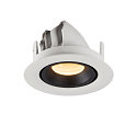 SLV LED Ceiling recessed luminaire NUMINOS� GIMBLE XS, 3000K, 55�, white/black
