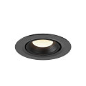 SLV LED Ceiling recessed luminaire NUMINOS� GIMBLE XS, 4000K, 55�, black