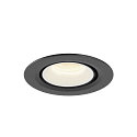 SLV LED Ceiling recessed luminaire NUMINOS� GIMBLE XS, 4000K, 55�, black/white