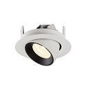 SLV LED Ceiling recessed luminaire NUMINOS� GIMBLE XS, 4000K, 40�, white/black