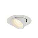SLV LED Ceiling recessed luminaire NUMINOS� GIMBLE XS, 4000K, 55�, white