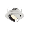 SLV LED Ceiling recessed luminaire NUMINOS� GIMBLE XS, 4000K, 55�, white/chrome
