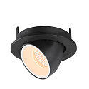 SLV LED Ceiling recessed luminaire NUMINOS� GIMBLE S, 2700K, 40�, black/white