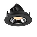 SLV LED Ceiling recessed luminaire NUMINOS� GIMBLE S, 2700K, 40�, black/chrome