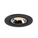 SLV LED Ceiling recessed luminaire NUMINOS� GIMBLE S, 2700K, 40�, black/chrome