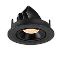SLV LED Ceiling recessed luminaire NUMINOS� GIMBLE S, 2700K, 55�, black