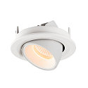 SLV LED Ceiling recessed luminaire NUMINOS� GIMBLE S, 2700K, 40�, white