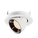 SLV LED Ceiling recessed luminaire NUMINOS� GIMBLE S, 2700K, 40�, white/chrome