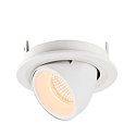 SLV LED Ceiling recessed luminaire NUMINOS� GIMBLE S, 2700K, 55�, white