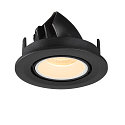 SLV LED Ceiling recessed luminaire NUMINOS� GIMBLE S, 3000K, 40�, black/white